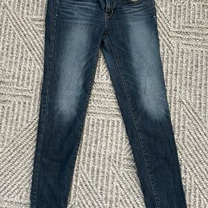 American Eagle Super Stretch Skinny Blue Jeans Womens Size 8 Regular Medium Wash